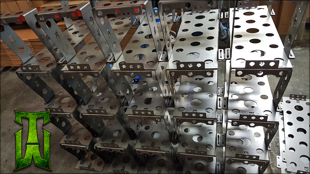 Speedway Bolt-In Fuel Cell Brackets – Steel, Painted, Universal Fit (51" Length)